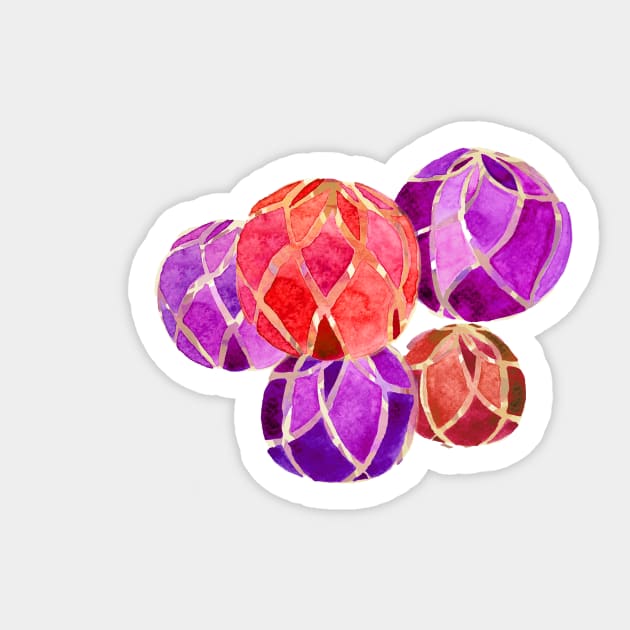 Watercolour Baubles Sticker by EmDash